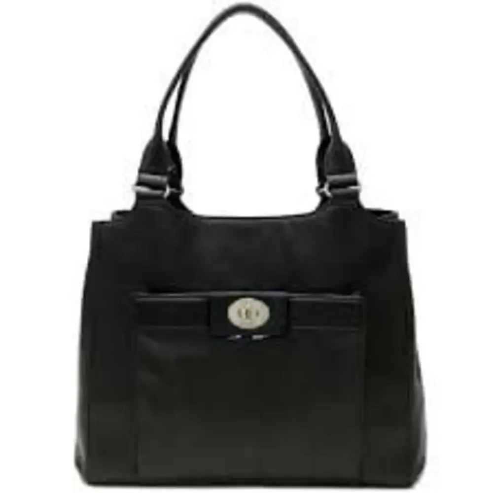 Kate Spade Hampton Road Melody Satchel Black buttery Leather Handbag